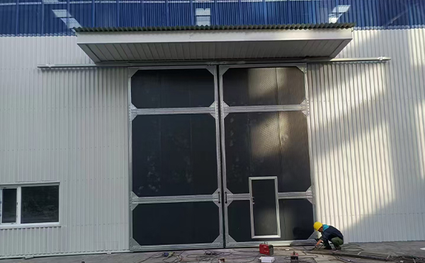 金银川路街道工业推拉门