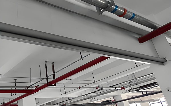 金银川路街道防火布挡烟垂壁